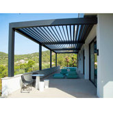 Warren 10x20 outdoor pergola with louvered roof gazebo